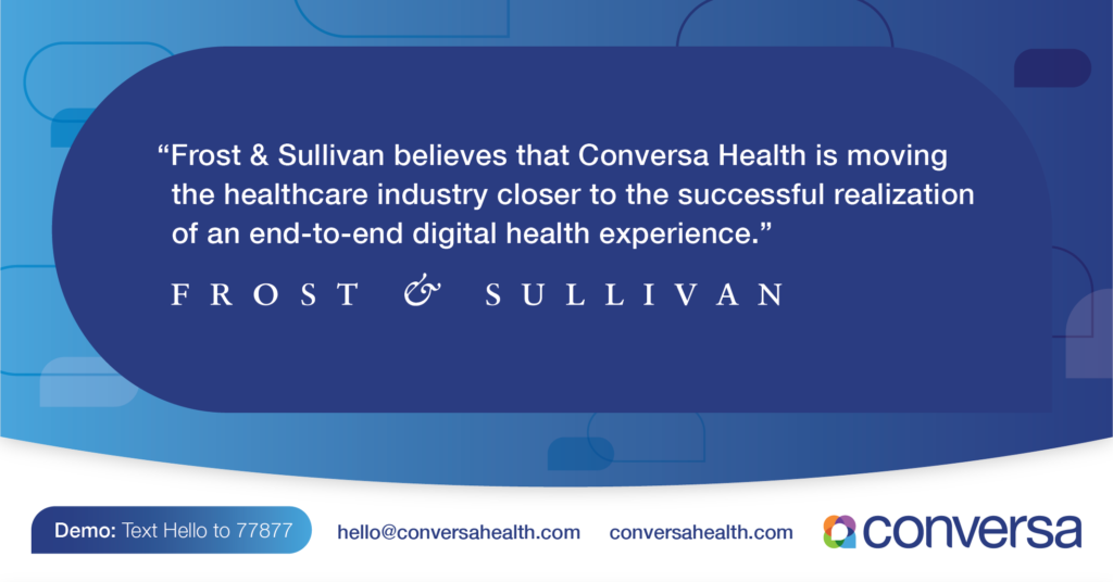 Frost & Sullivan Award for Market-Leading Patient Care Management