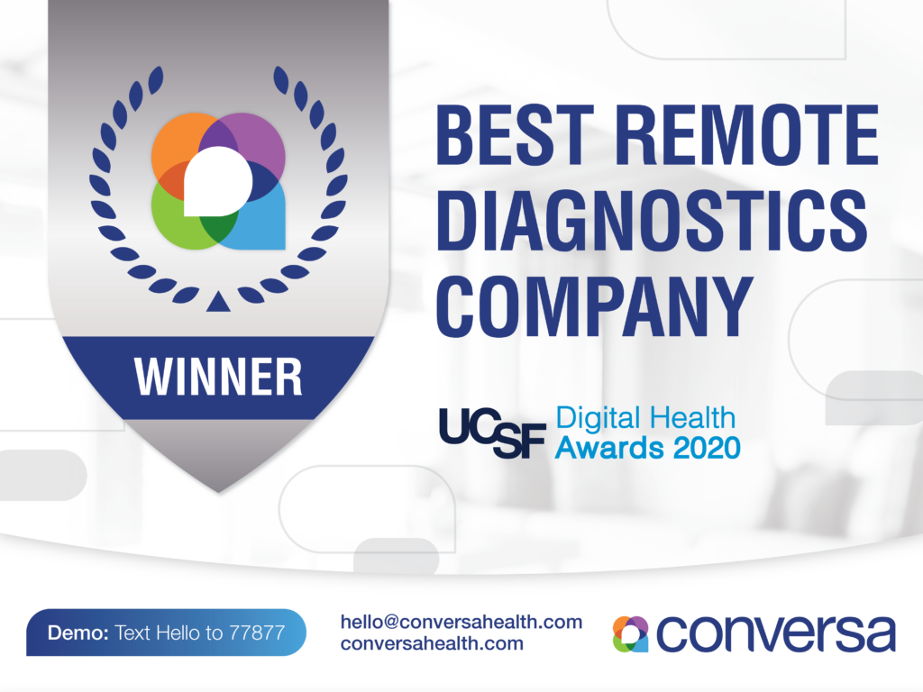 Conversa Named Best Remote Diagnostics Company at UCSF Digital Health Awards
